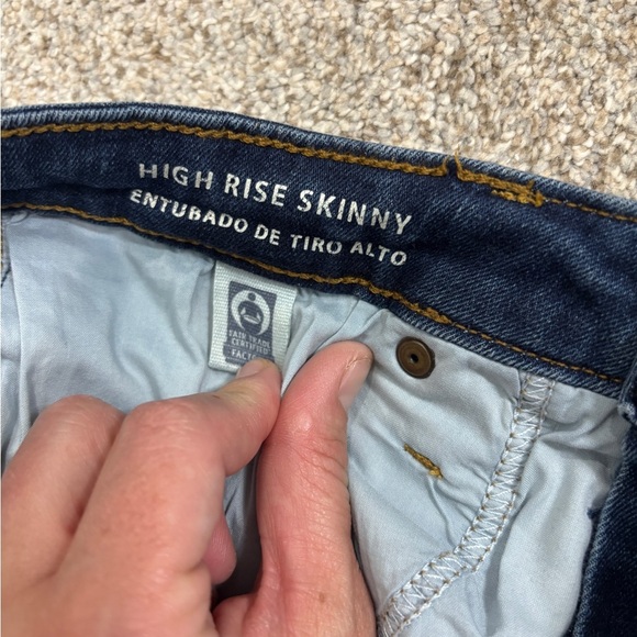 Lot of Universal Thread High Rise Skinny Jeans Size 28/6 medium wash dark wash - Picture 3 of 9